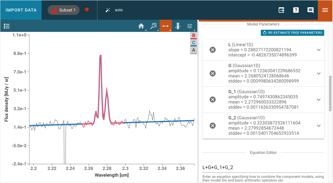 Model Fitting plugin