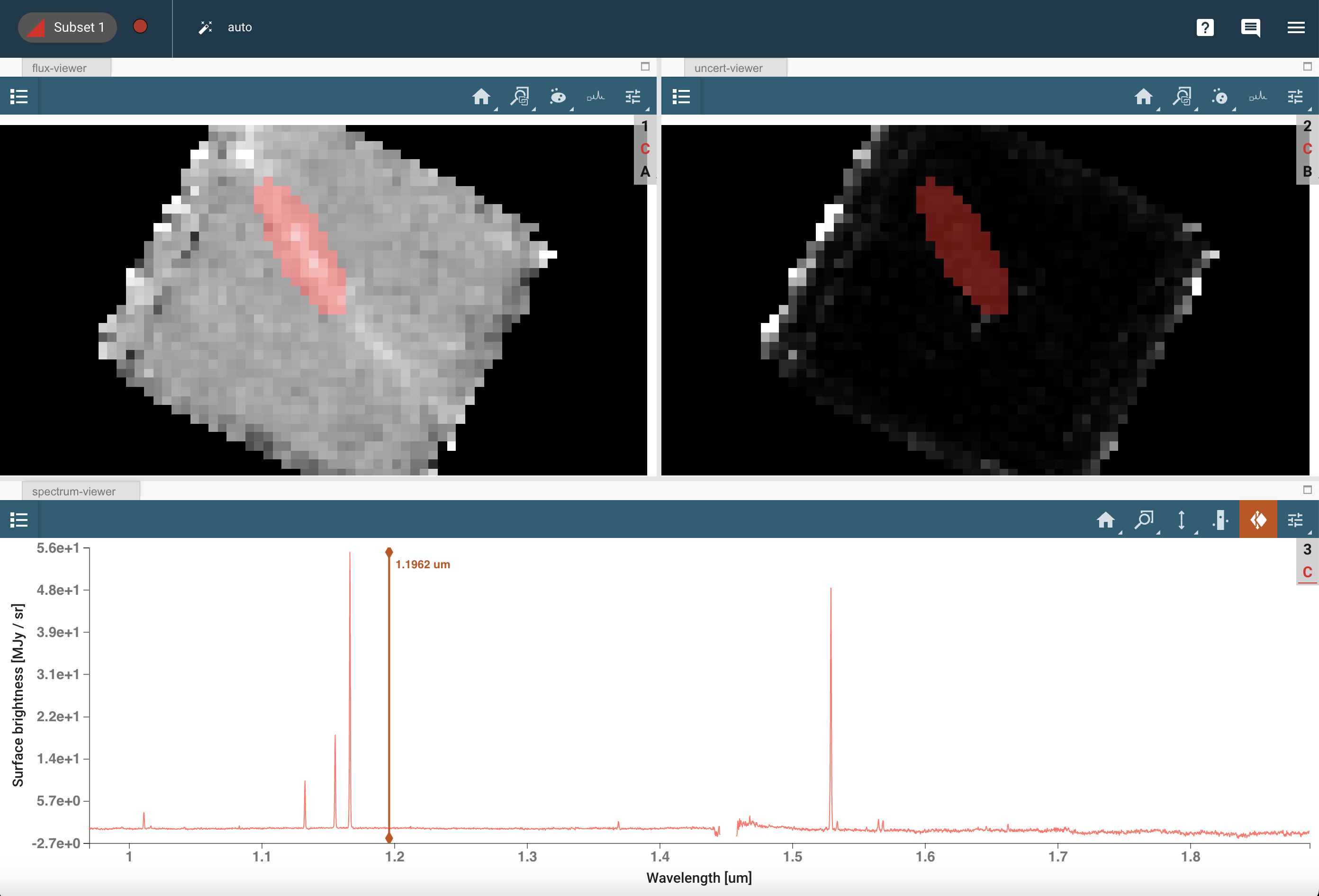 Subset creation in Cubeviz